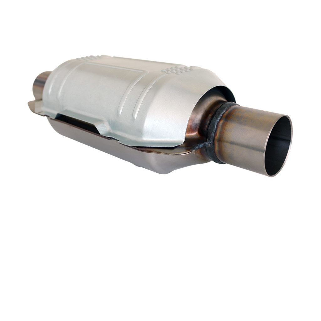 Universal Euro 2 Stainless Metallic Catalytic Converter Oval 300 CPSI - Available in 2", 2.25", and 2.5"