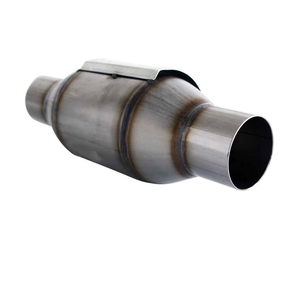 Universal Euro 2 Ceramic Catalytic Converter Round Body - Available in 1.75", 2", 2.25", and 2.5"