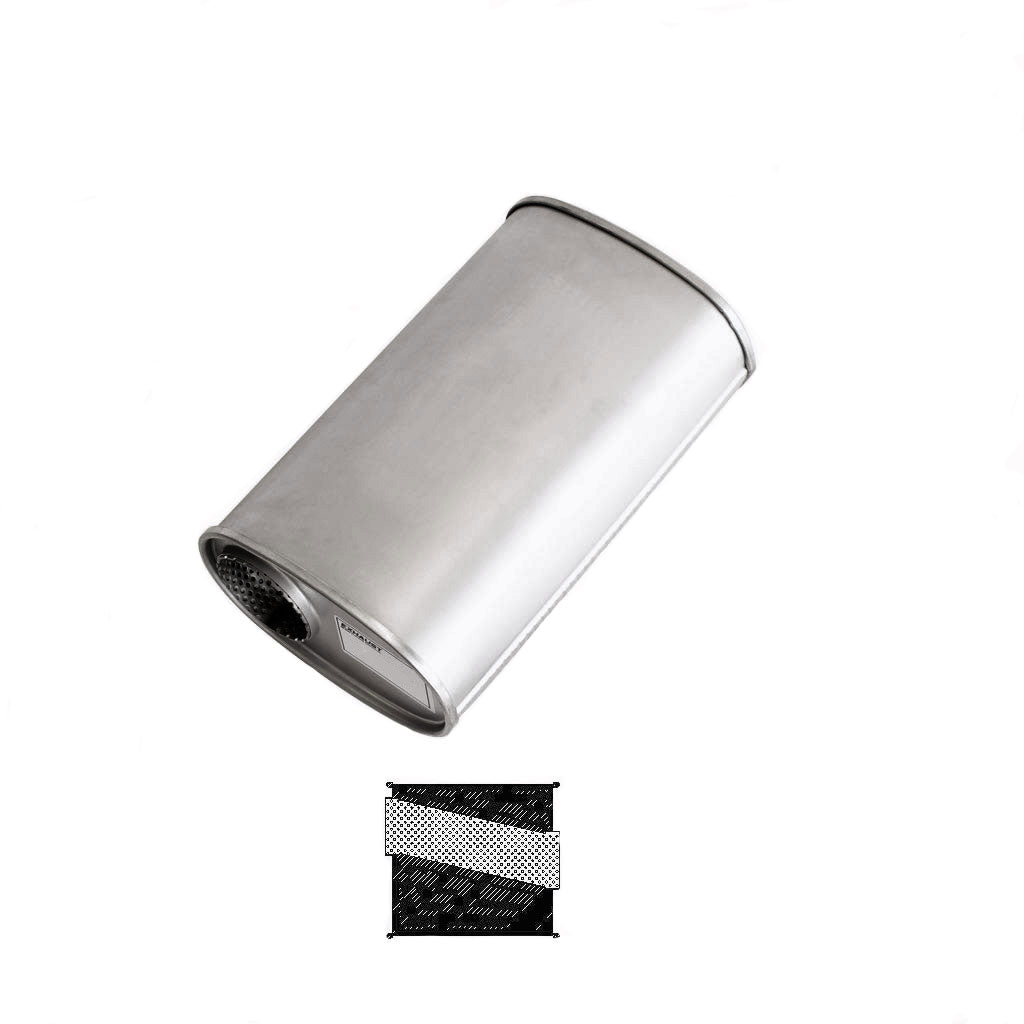 8" x 5" Offset/Centre Configurations Mufflers | Aluminised | Select Your Size Length and Internal Options