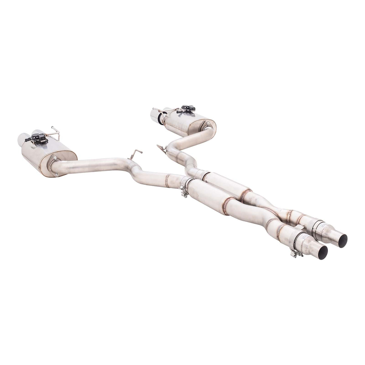 Ford Mustang 2018 Coupe Cat Back System Stainless Steel With Varex Oval Rear & Quad tips **** Special Order Item ****