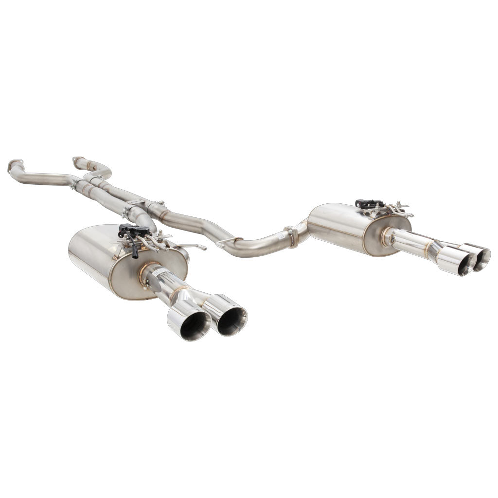 Holden VE VF V8 Ute Straight Pipe Center 304 SS Twin 3Inch Varex Valved Cat Back