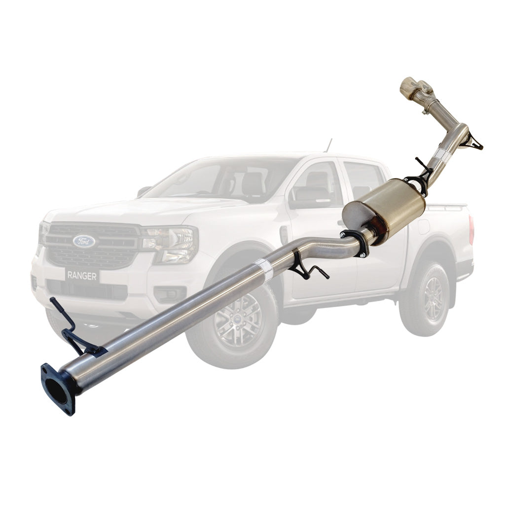 Ford Ranger Next Gen 2022 Onwards 2L BI-Turbo 3 Inch DPF Back Exhaust Not For ADBLUE models (Requires tunning After Fitment)