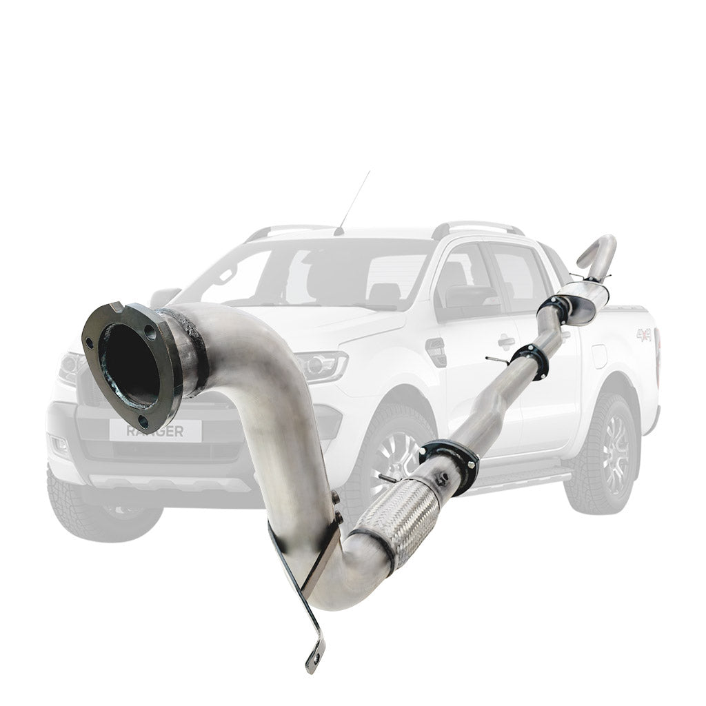 Ford Ranger PX 2016-2021 3.2L 3.5 Inch Turbo Back DPF Delete Exhaust System