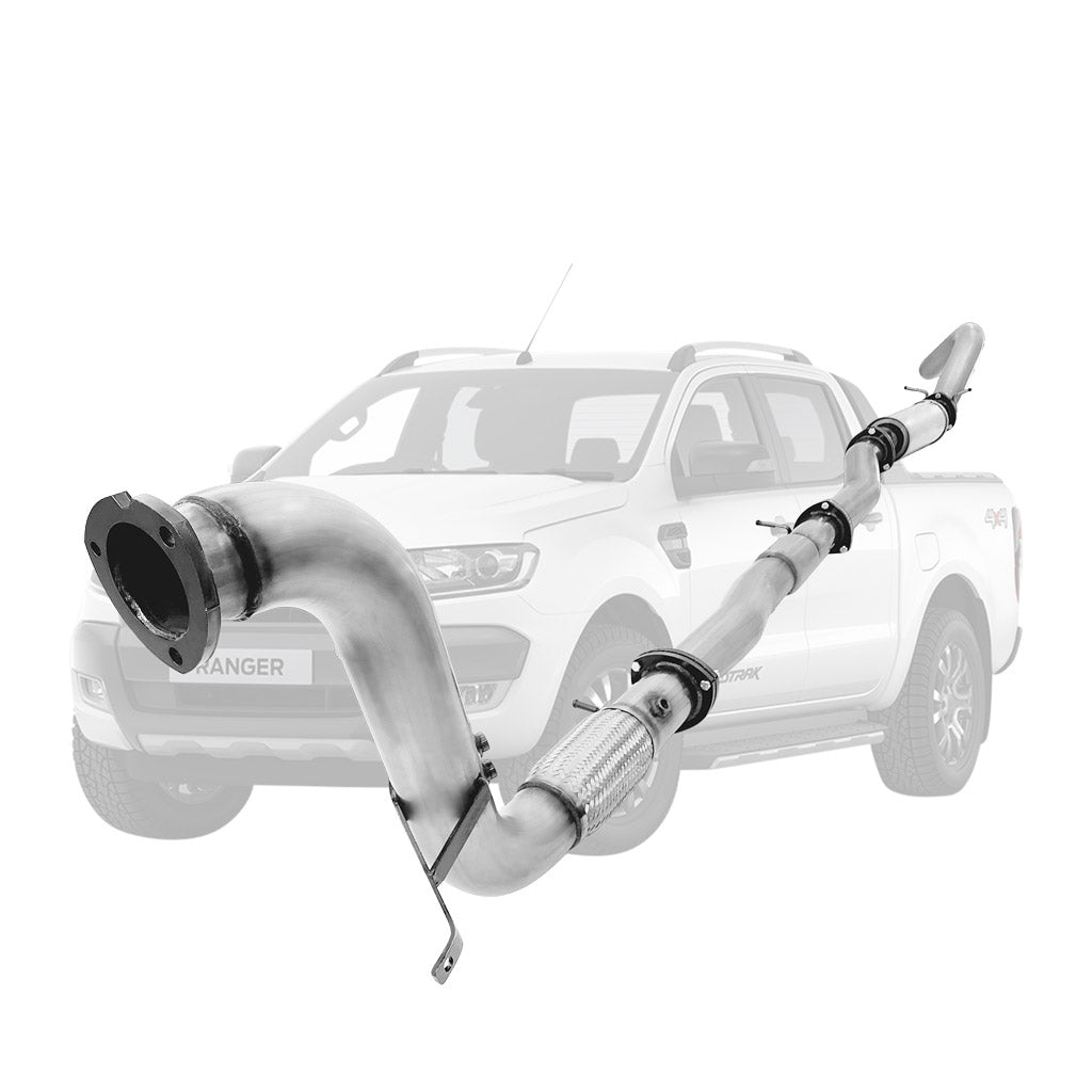Ford Ranger PX 2016-2021 3.2L 3.5 Inch Turbo Back DPF Delete Exhaust System