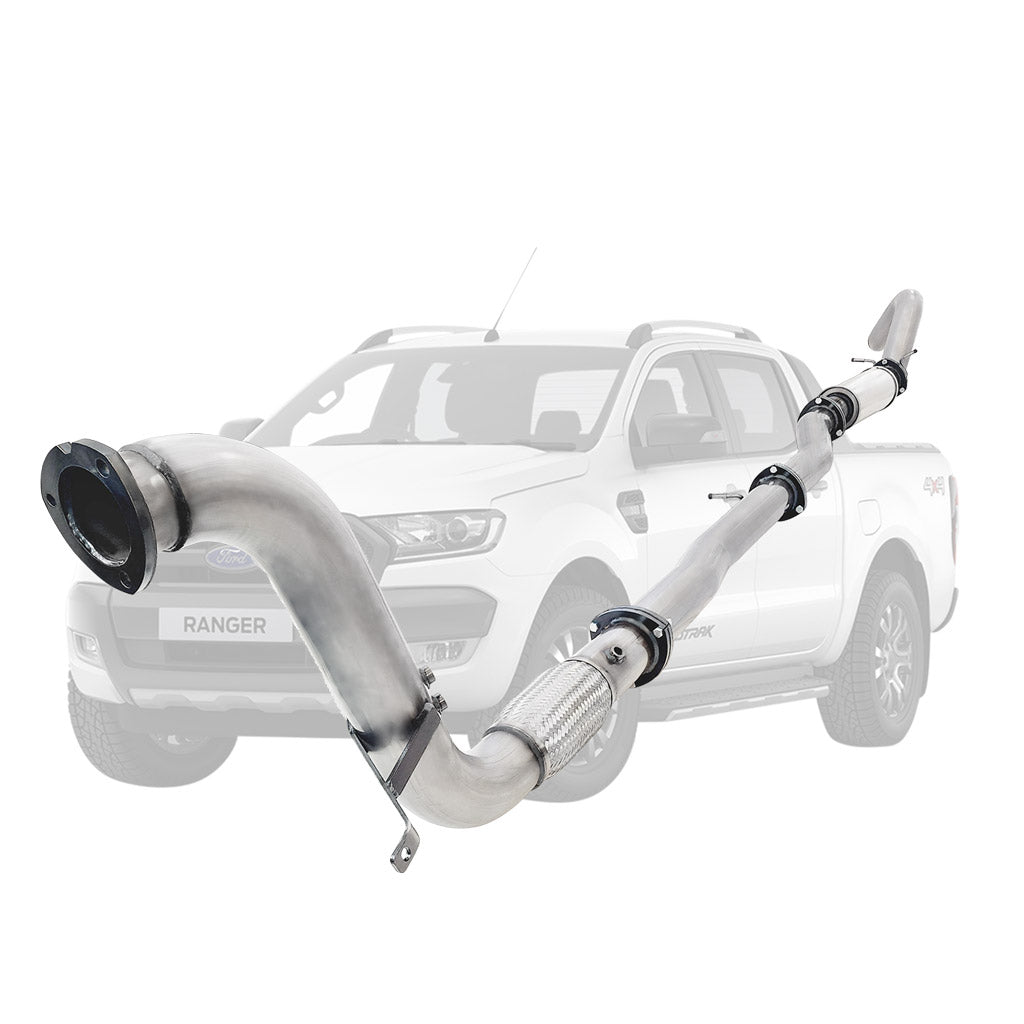 Ford Ranger PX 2016-2021 3.2L 3.5 Inch Turbo Back DPF Delete Exhaust System