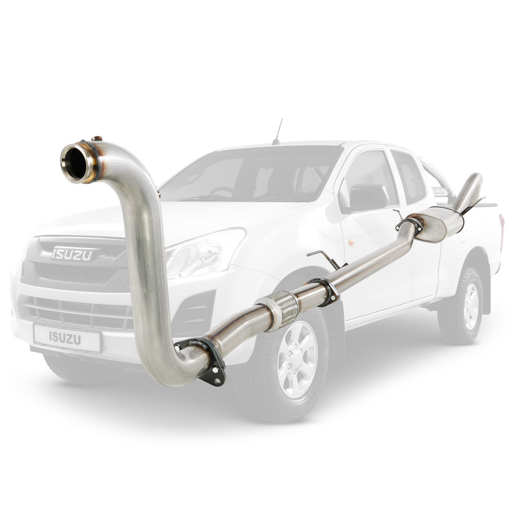 Isuzu D-MAX 2016 Onwards 3L 3 Inch Turbo Back DPF Delete Exhaust