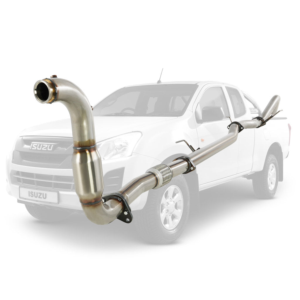 Isuzu D-MAX 2016 Onwards 3L 3 Inch Turbo Back DPF Delete Exhaust