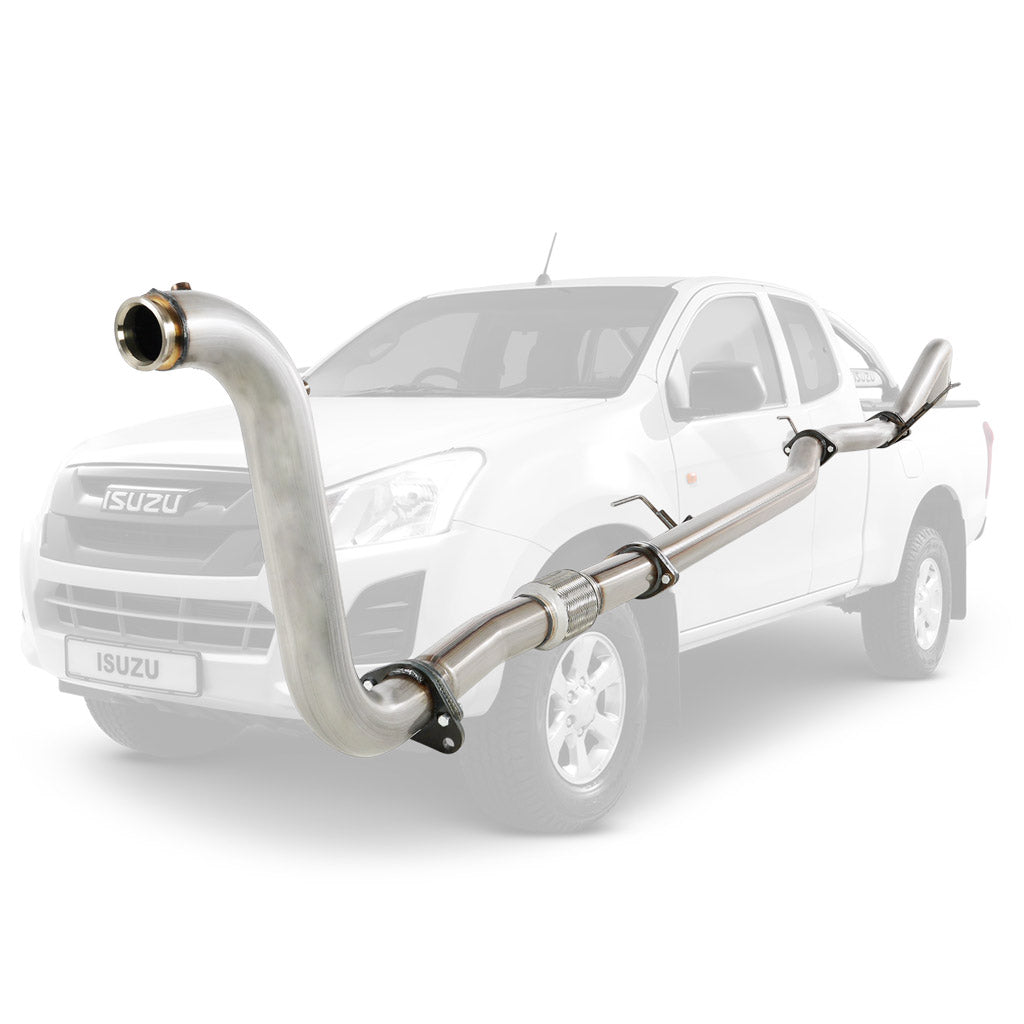 Isuzu D-MAX 2016 Onwards 3L 3 Inch Turbo Back DPF Delete Exhaust