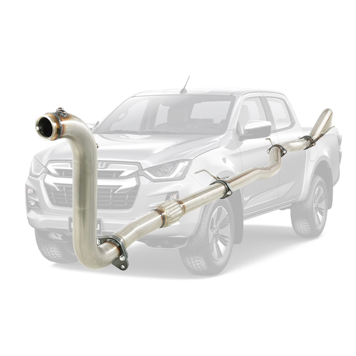 Isuzu D-Max TF 3.0l 4JJ3-TCX 2020 3" Turbo Back DPF Delete