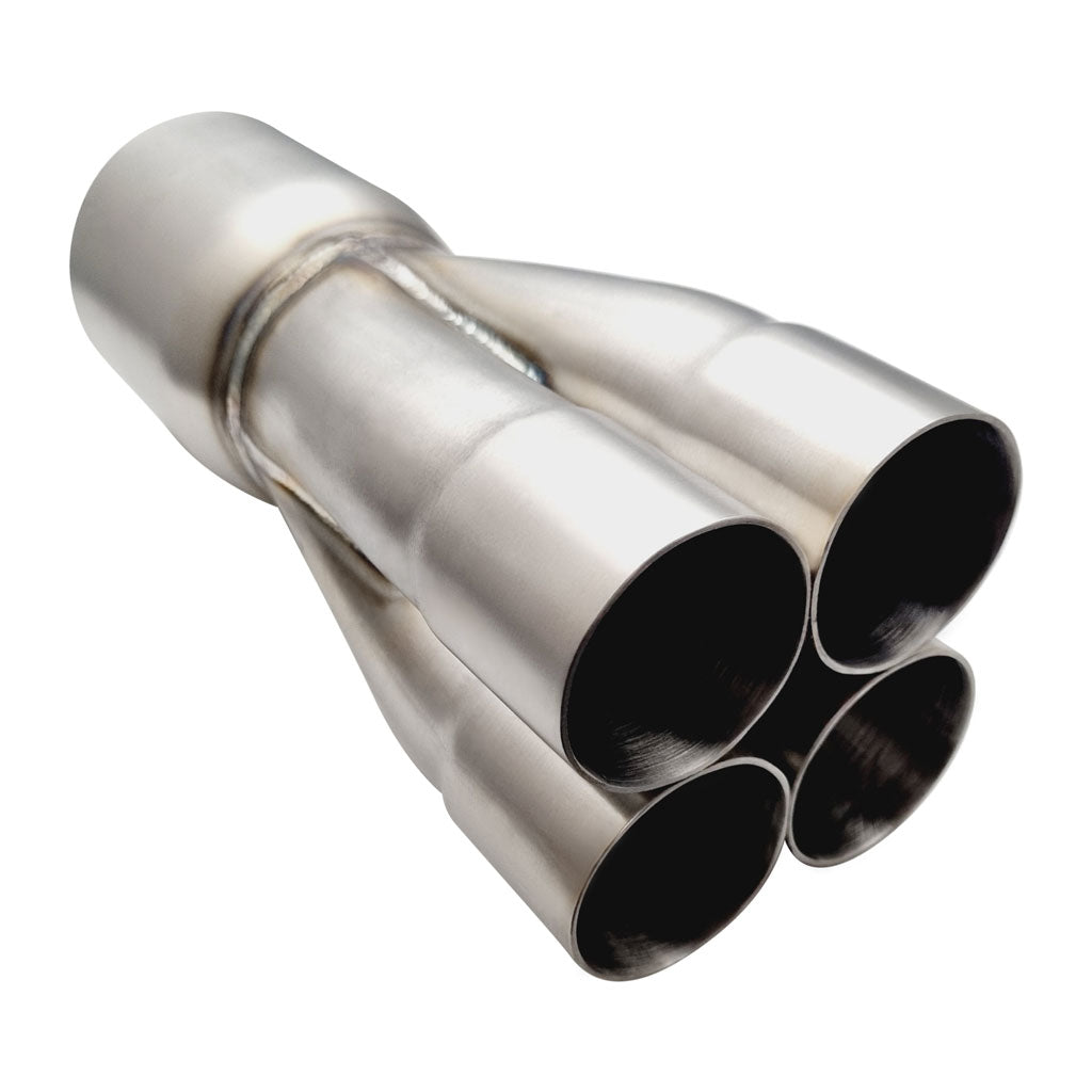 4 into 1 1 7/8" ID 3 1/2" OD 304 Stainless Merge Collector