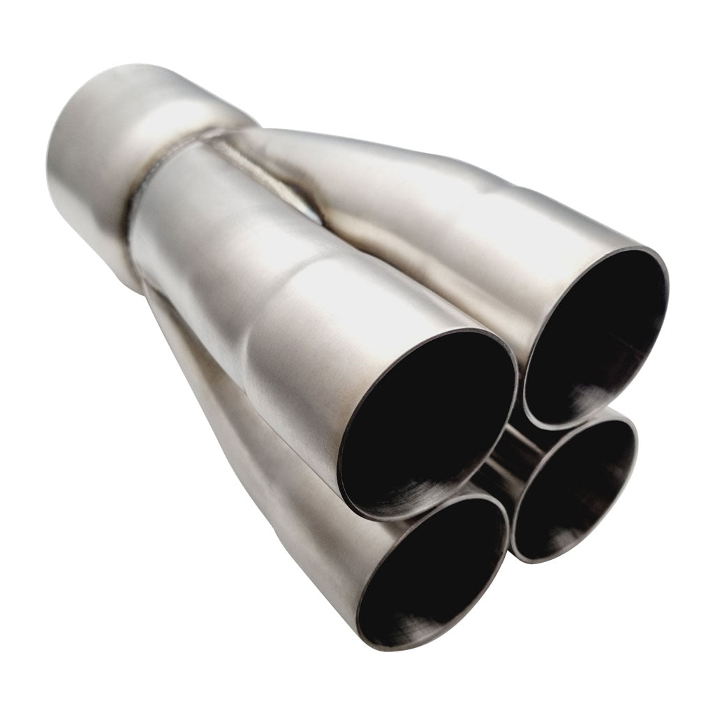 4 into 1 2" ID 3 1/2" OD 304 Stainless Merge Collector