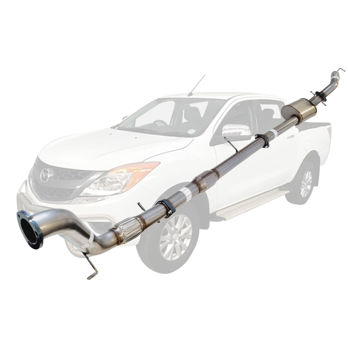 Mazda BT50 2011 - 9/2016 3.2L 3 Inch Turbo Back Exhaust