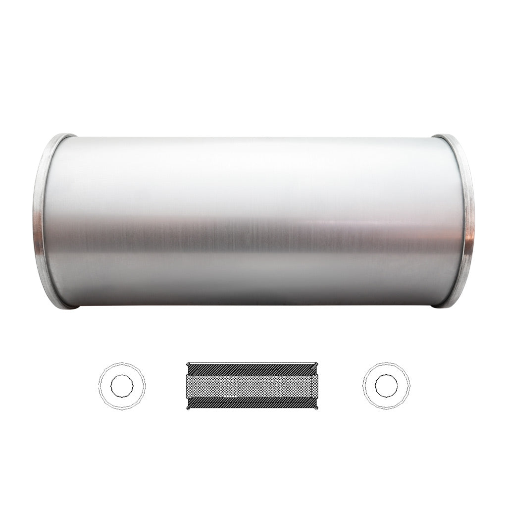 6" ROUND - 14" LONG C/C 2" GLASS PACKED NO STUBS