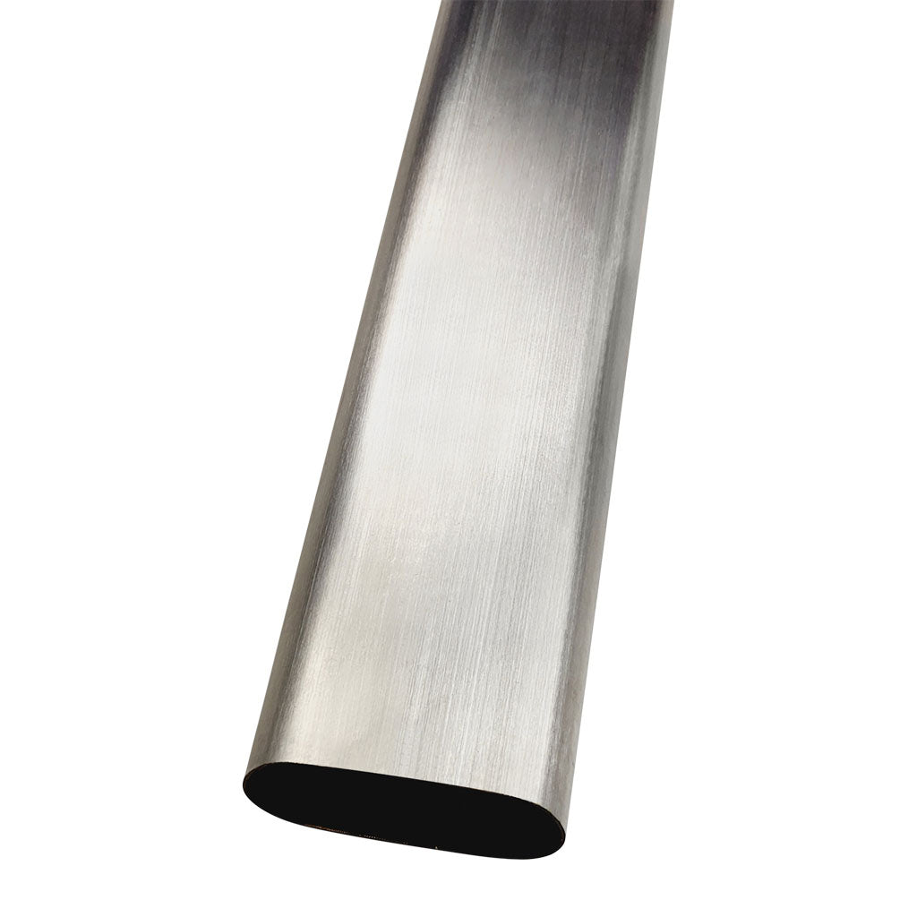 3.5" Oval Tube SS304 Brushed 3M Length 1.5mm WT 3M Length