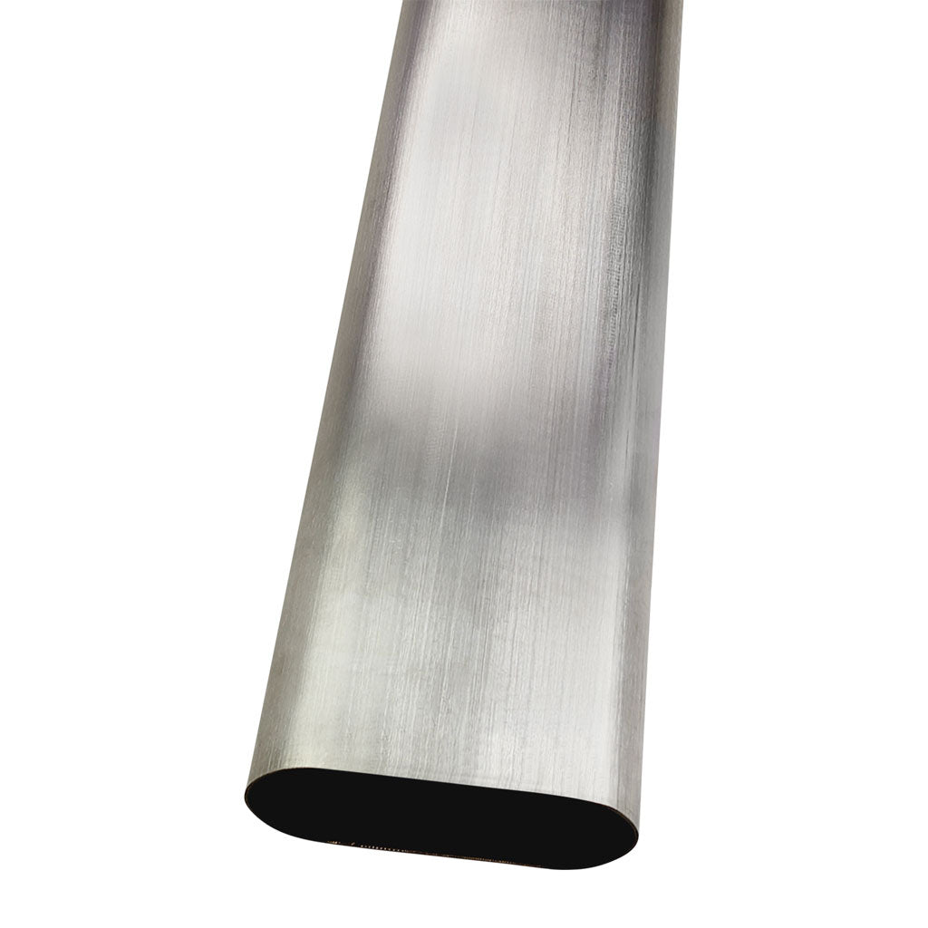 4" Oval Tube SS304 Brushed 3M Length 1.5mm WT 3M Length
