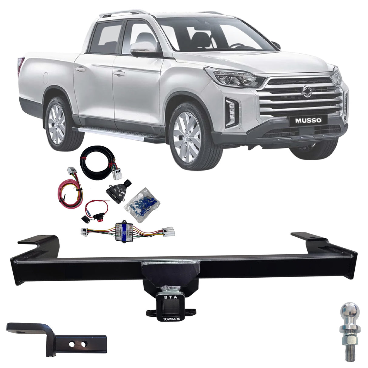 BTA Towbar Kit To Suit SsangYong Musso LWB 01/2018 - On ***** Special Order Item *****