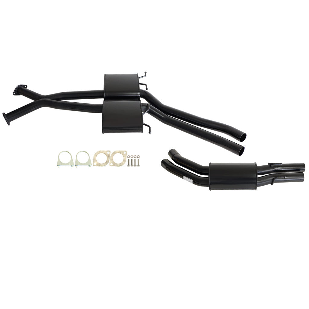 HOLDEN COMMODORE VT-VZ V6 & V8 SEDAN TWIN 2 1/2" KIT - INC XPIPE & EVERFLO MUFFLERS