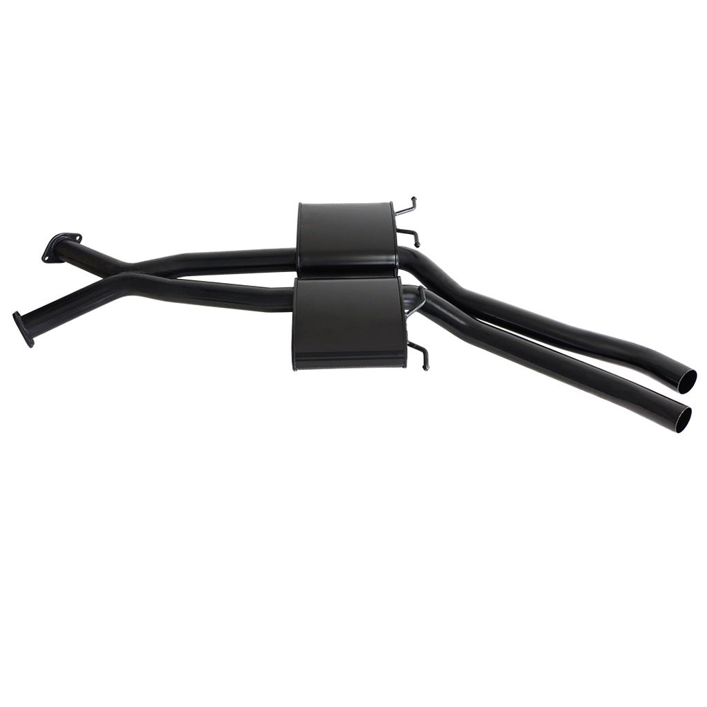 HOLDEN COMMODORE VT-VZ V6 & V8 SEDAN TWIN 2 1/2" KIT - INC XPIPE,EVERFLO MUFFLERS & TAILPIPE
