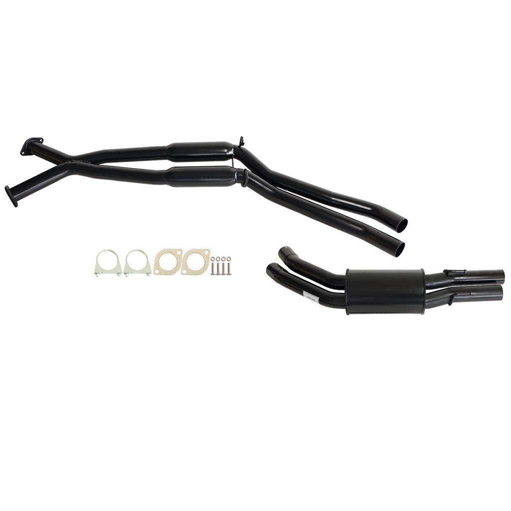 HOLDEN COMMODORE VT-VZ V6 & V8 SEDAN TWIN 2 1/2" KIT - INC XPIPE,EVERFLO HOTDOGS & MUFFLER
