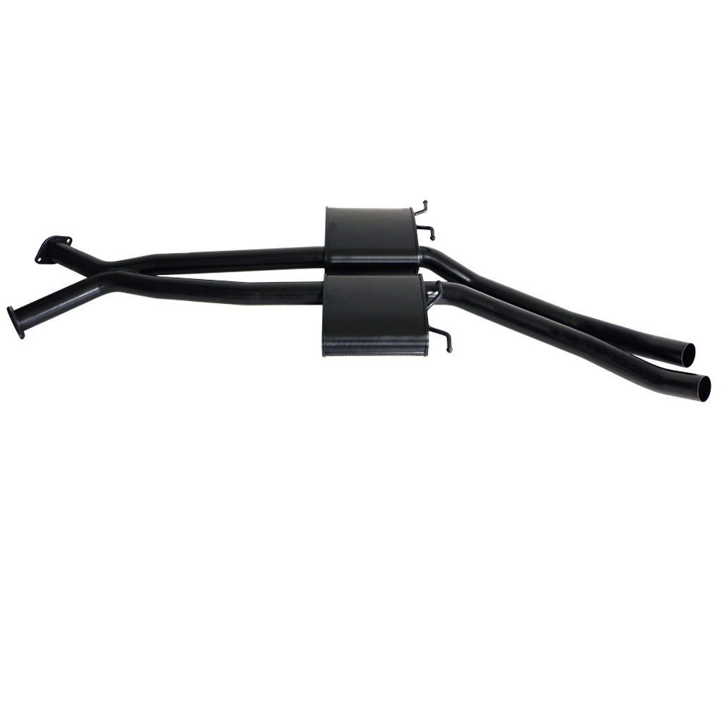 HOLDEN COMMODORE VT-VZ V6 & V8 UTE WAGON TWIN 2 1/2" KIT - INC XPIPE,EVERFLO MUFFLERS HOTDOG REARS