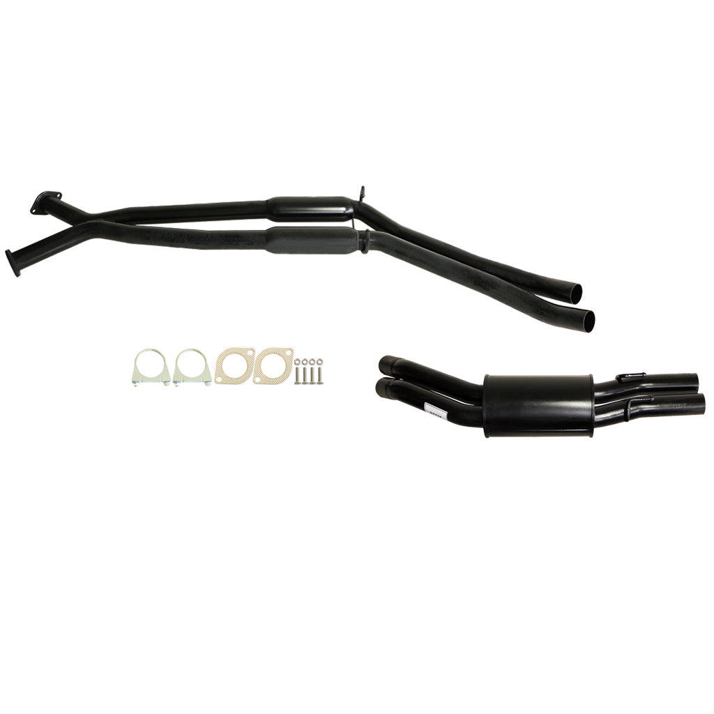 HOLDEN COMMODORE VT-VZ V6 & V8 UTE WAGON TWIN 2 1/2" KIT - INC XPIPE,EVERFLO HOTDOGS & MUFFLER