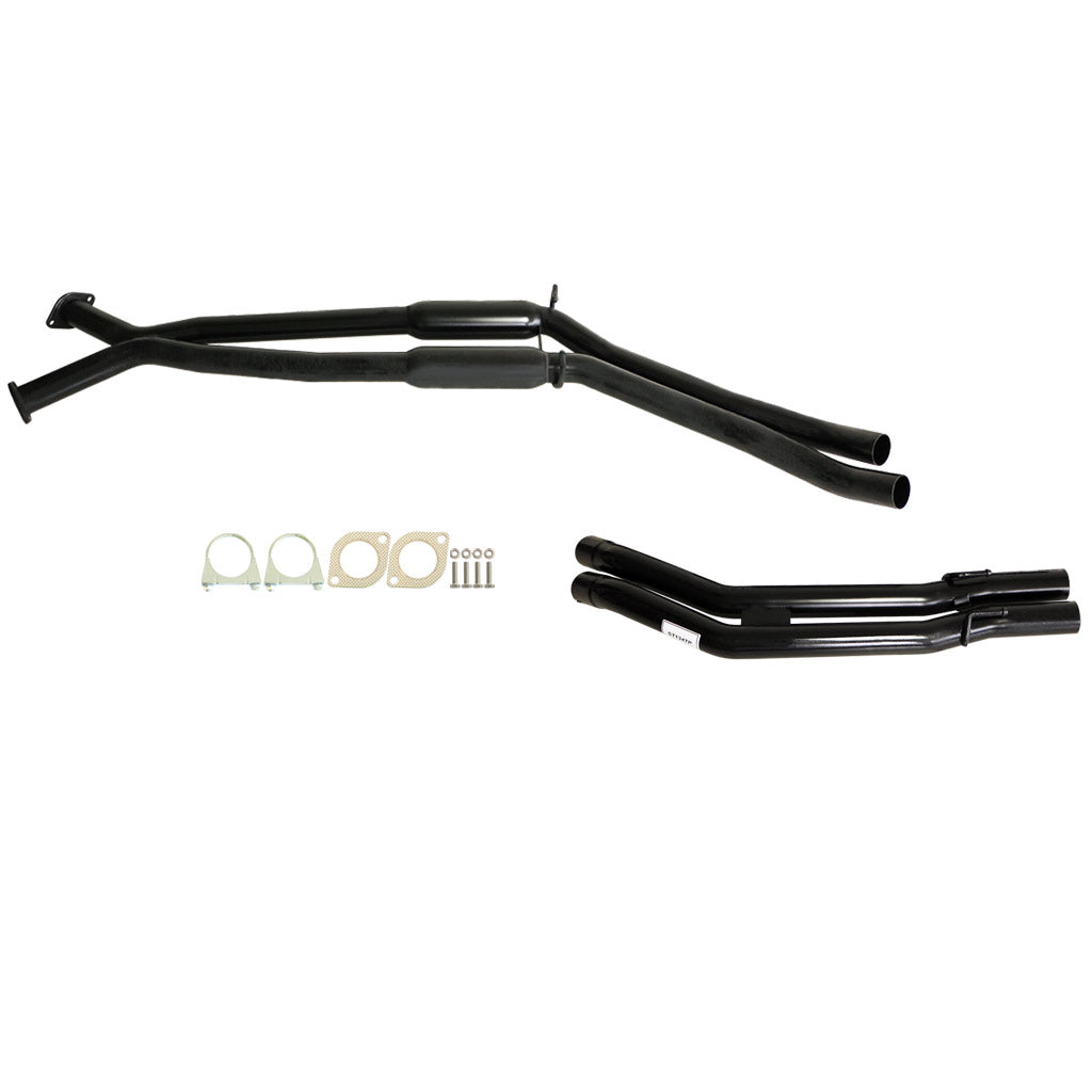 HOLDEN COMMODORE VT-VZ V6 & V8 UTE WAGON TWIN 2 1/2" KIT - INC XPIPE,EVERFLO HOTDOGS & TAILPIPE