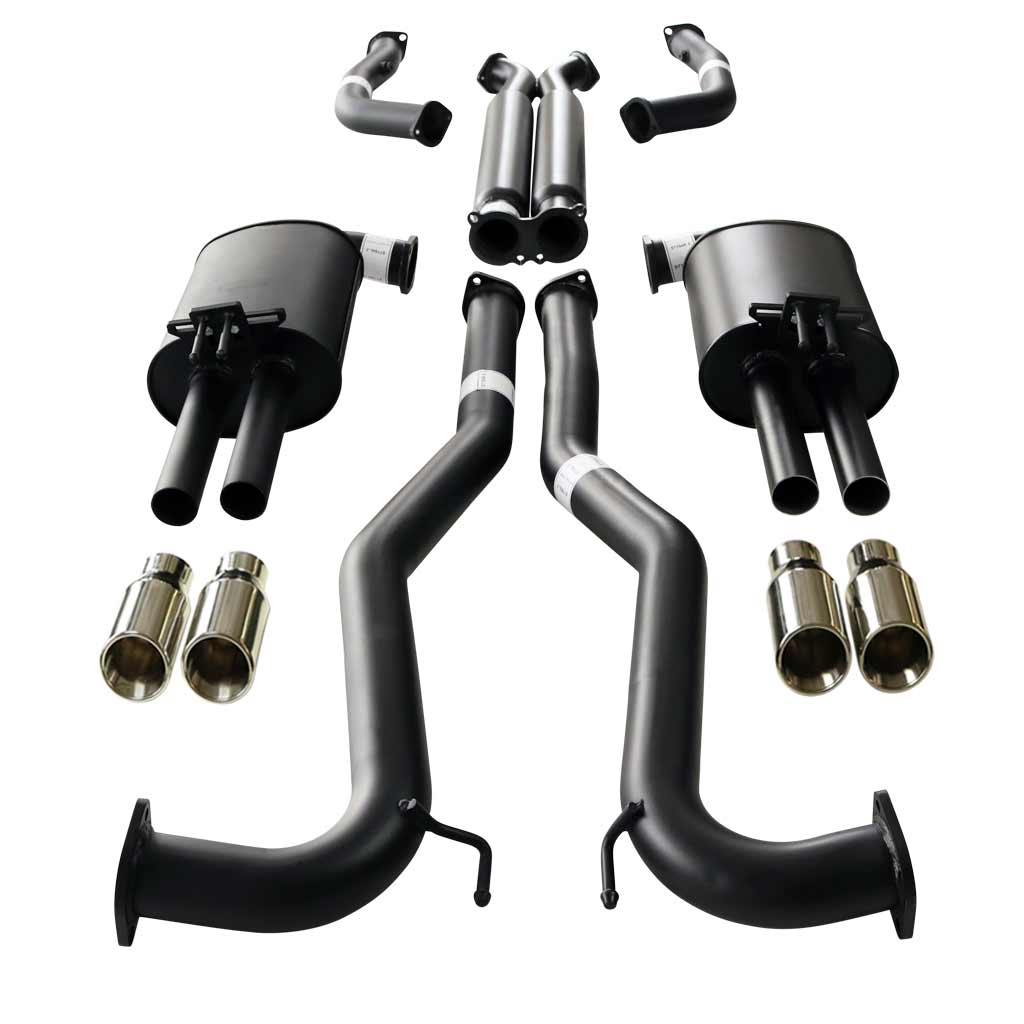 HOLDEN COMMODORE VE, VF V6 V8 UTE AND STATESMAN WM WN 3" KIT WITH 2 x HOTDOG - XPIPE & 4 X AC TIPS