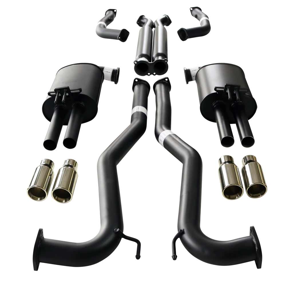 HOLDEN COMMODORE VE, VF V6 V8 UTE STATESMAN WM WN 3" KIT WITH 2 x HOTDOG - XPIPE & 4 X SC TIPS
