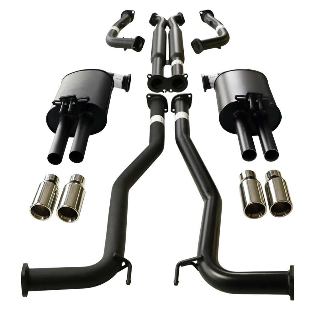HOLDEN COMMODORE VE, VF V6 V8 UTE AND STATESMAN WM WN 2 1/2" KIT WITH 2 x HOTDOG - XPIPE & 4 X SC TIPS