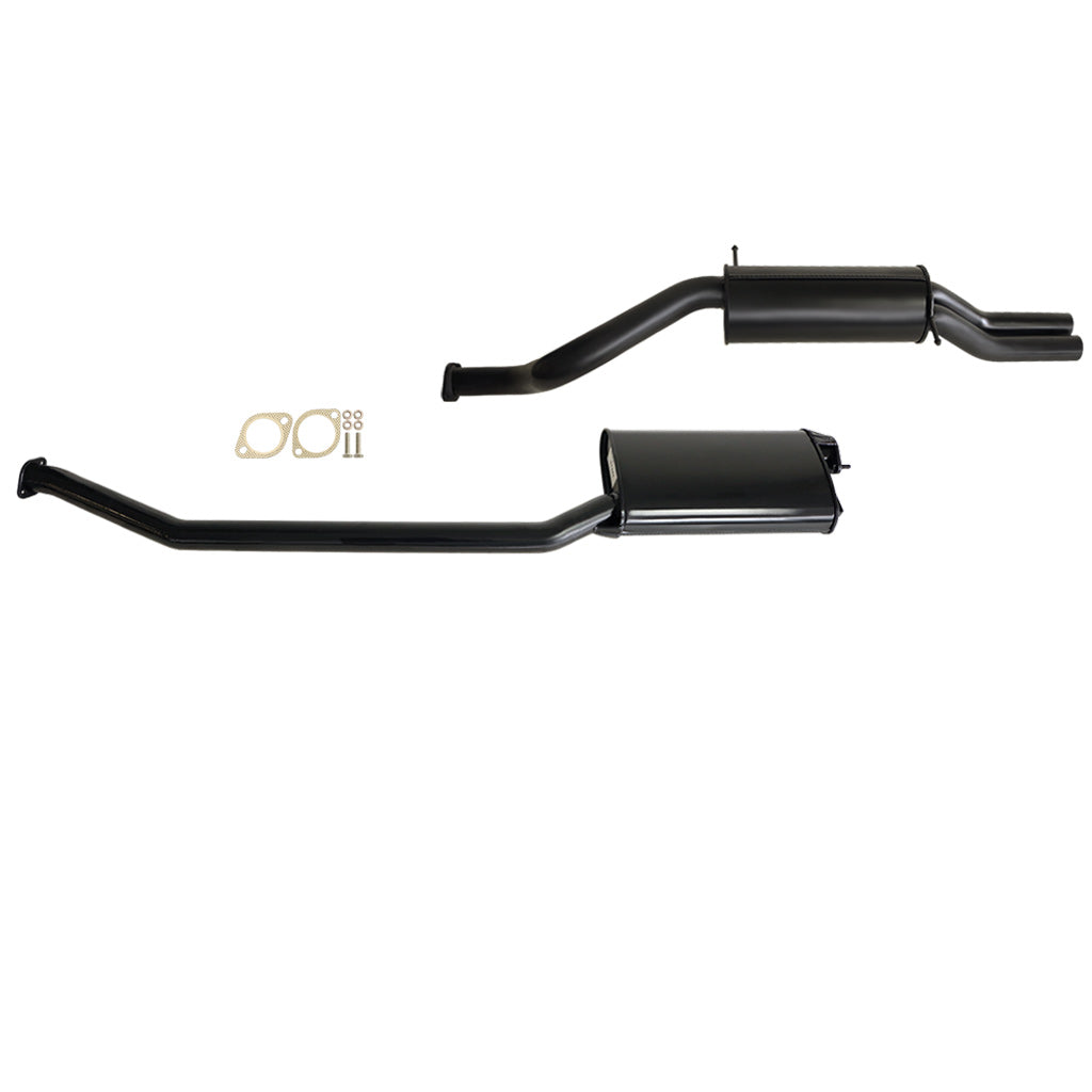 FORD FALCON AU UTE 6CYL 2 1/2" CATBACK KIT INC 2 X EVERFLO MUFFLERS DUAL OUTLET
