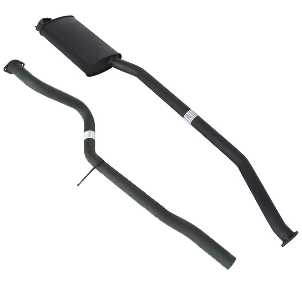 FORD FALCON AU UTE 6CYL 2 1/2" CATBACK KIT INC EVERFLO MUFFLER & TAILPIPE DUAL OUTLET