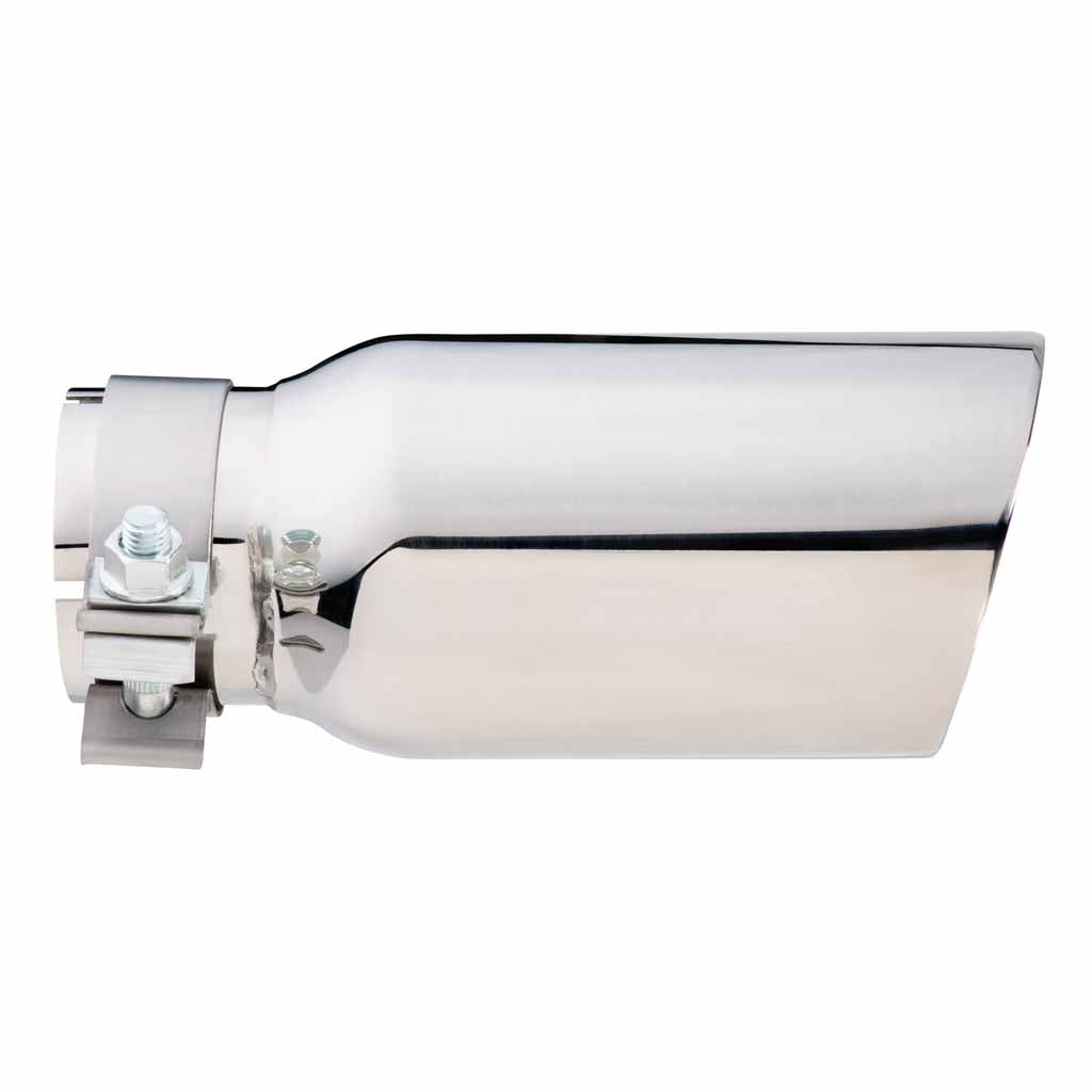 Angle Cut Inner Cone RC 2 1/2" In 3.5" Out 8" Long SS304 Clamped Tip