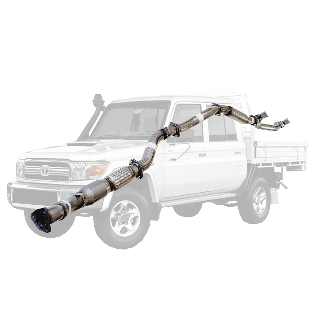Toyota Landcruiser 79 Series VDJ79R V8 2007 - 10/2016 D Cab Ute 3 Inch Turbo Back Exhaust
