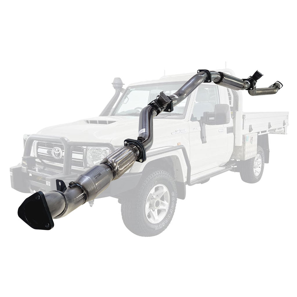 Toyota Landcruiser 79 Series VDJ79R V8 Ute 2017 On 3 Inch Turbo Back Exhaust