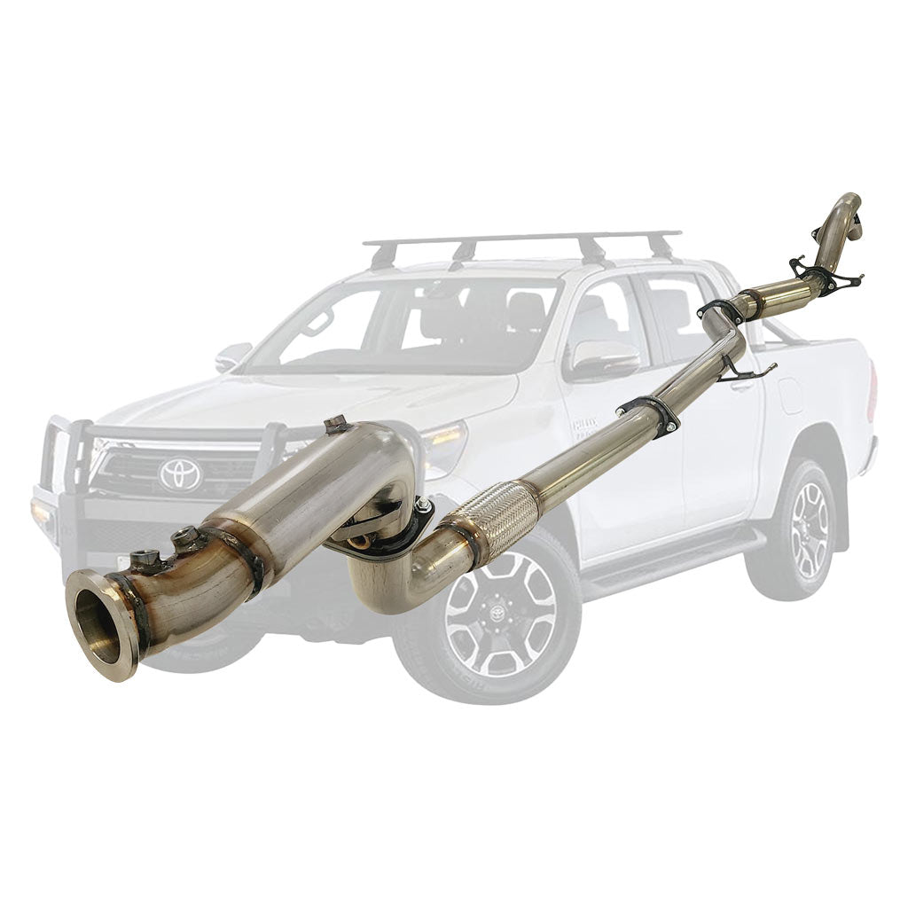 Toyota Hilux N80 1DG-FTV 2.8L 4Cyl - October 2015-ON Turbo Back (DPF Model)
