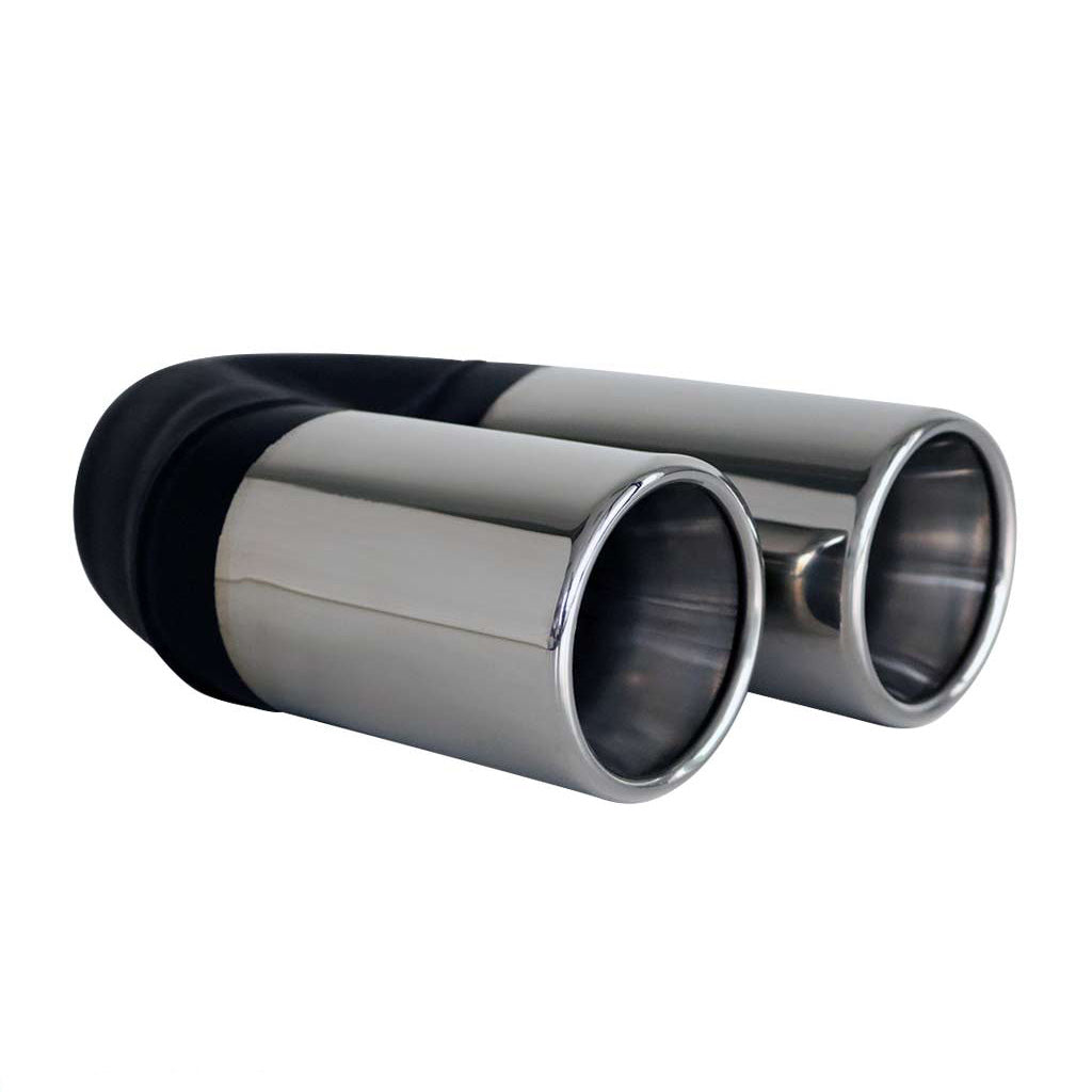 Straight Cut Y-Piece Rolled Inner Cone Stepped 21/4" In 2x3" Out 9" Long SS304 Tip