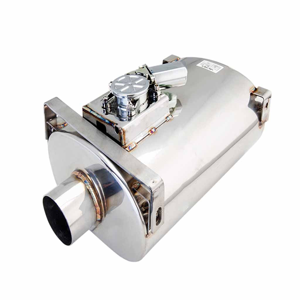 Varex Oval Muffler10'x 6' (15'Long) 2.5' Inlet and Pipe Side, Short Flanged threaded ,Side Bracket Front & Back No Tip. **** Special Order Item ****