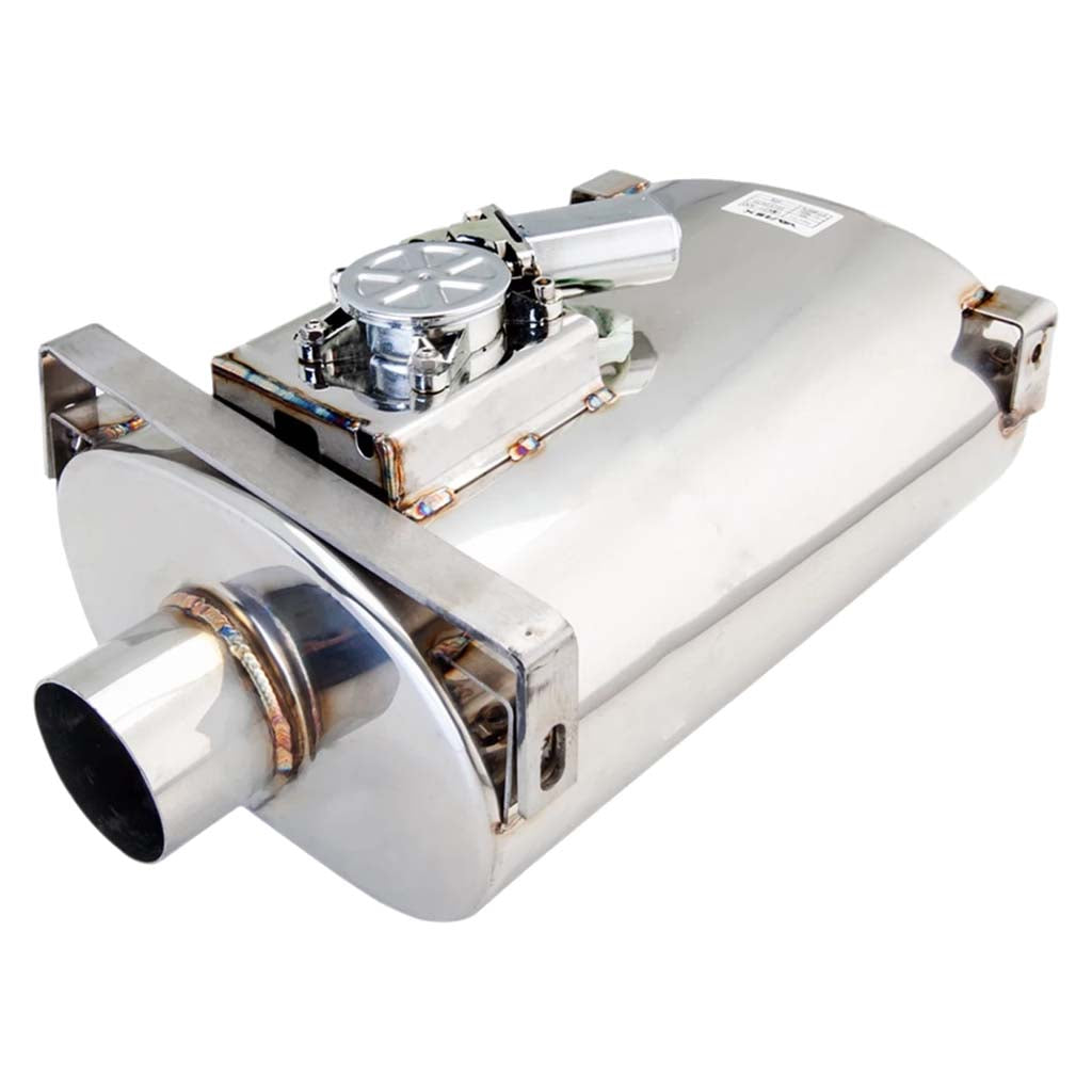 Universal Varex Oval Muffler in 3Inch with Bracket Mounts