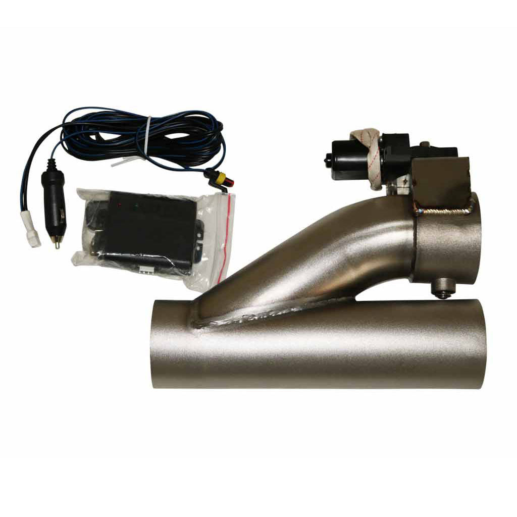XFORCE Electric Stainless Steel Exhaust Cut Out Valve Kit With Remote 2.5 Inch