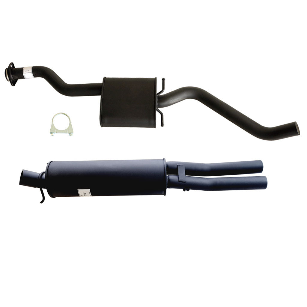 HOLDEN COMMODORE VS V6 SEDAN *IRS* 2 1/2" CATBACK KIT INC 2 X EVERFLO MUFFLERS REAR DUAL OUTLET