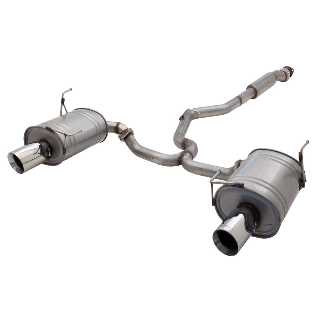 Subaru Impreza N/A Sedan 2008-12/2011 Raw 409 Stainless Steel Cat-Back System With Single Tip Each Side