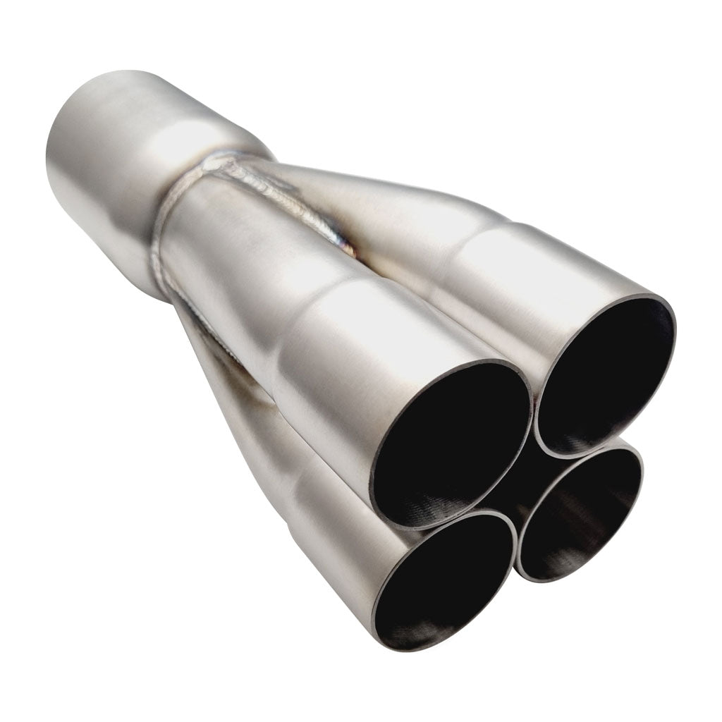 4 into 1 1 3/4" ID 3" OD 304 Stainless Merge Collector