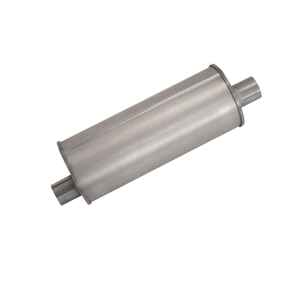 6" Round Offset/Offset Lefthand Rotation Configurations Universal Mufflers | Aluminised | Select Your Size Length and Internal Options