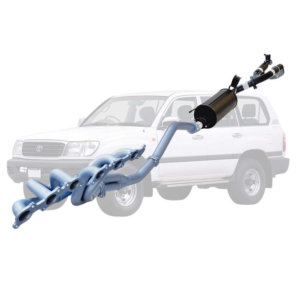 TOYOTA LANDCRUISER 105 SERIES FZJ105 4.5L 98 - 02 HEADERS & 2 1/2" KIT ## use TY243-MOE for FZJ105