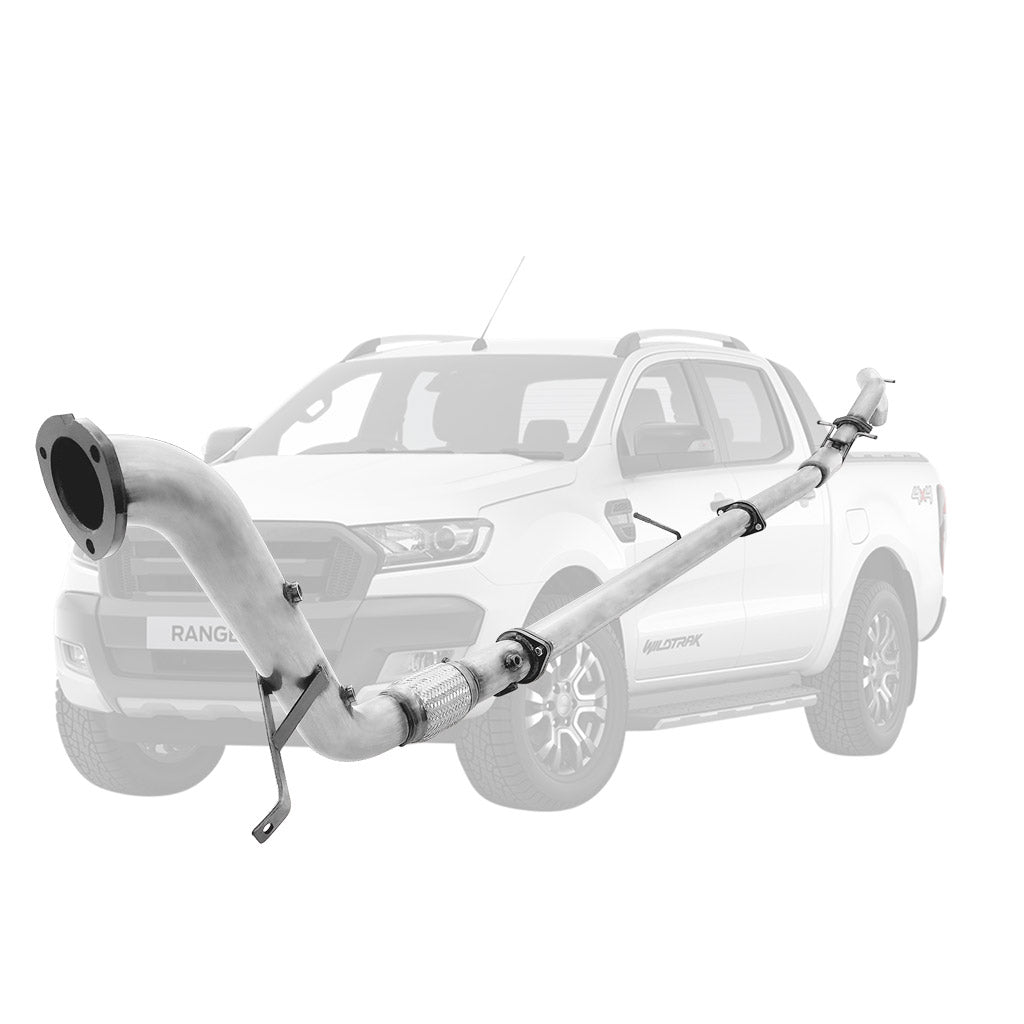 Ford Ranger PX 2016-2022 3.2L 3 Inch Turbo Back DPF Delete Exhaust System