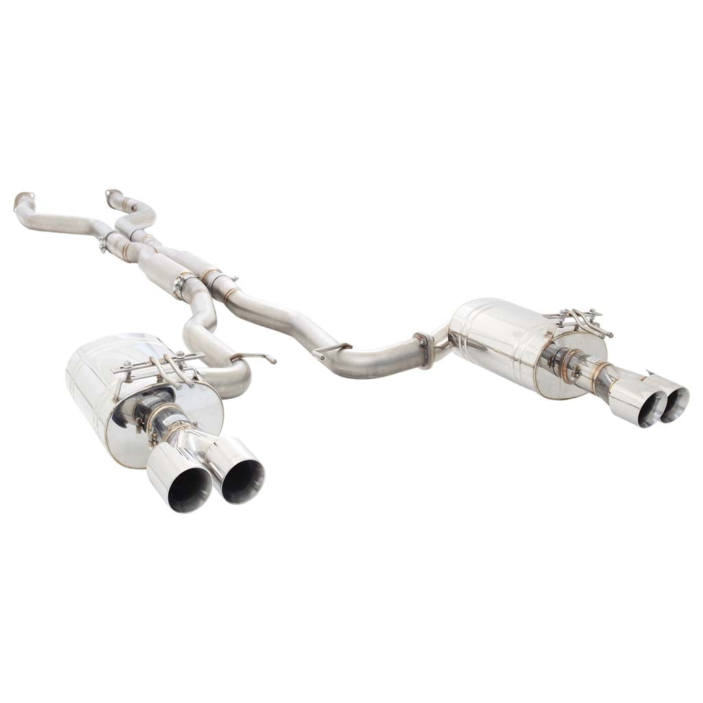 Holden Commodore VE VF Sedan XFORCE Twin 2.5" Catback Exhaust - Polished SS