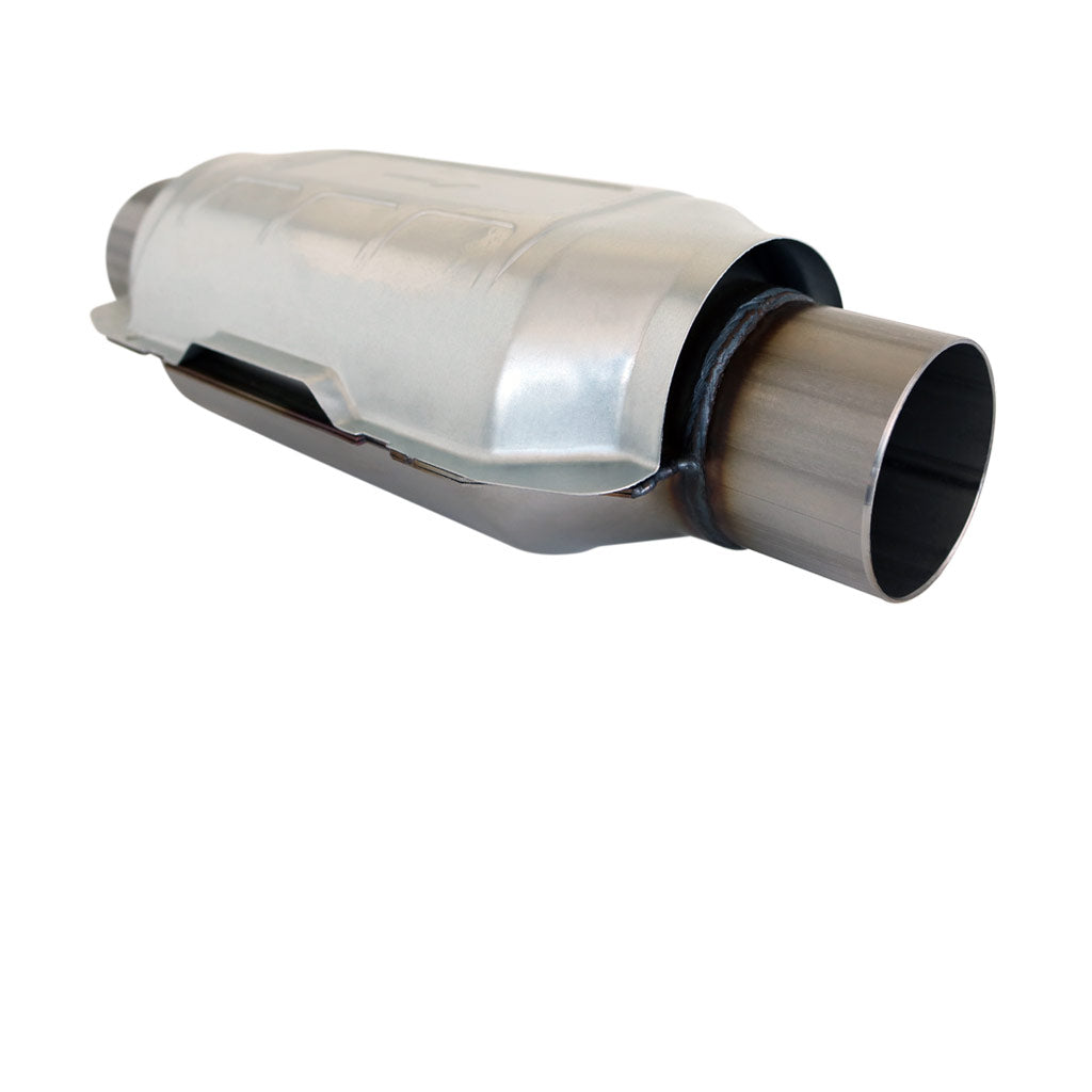 Universal Euro 2 Stainless Metallic Catalytic Converter Oval 300 CPSI - Available in 2", 2.25", and 2.5"