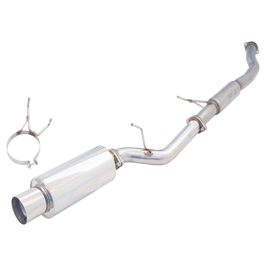 Nissan 180SX S13 XFORCE 3 Inch Full Exhaust With Angle-Out Cannon - Raw 409