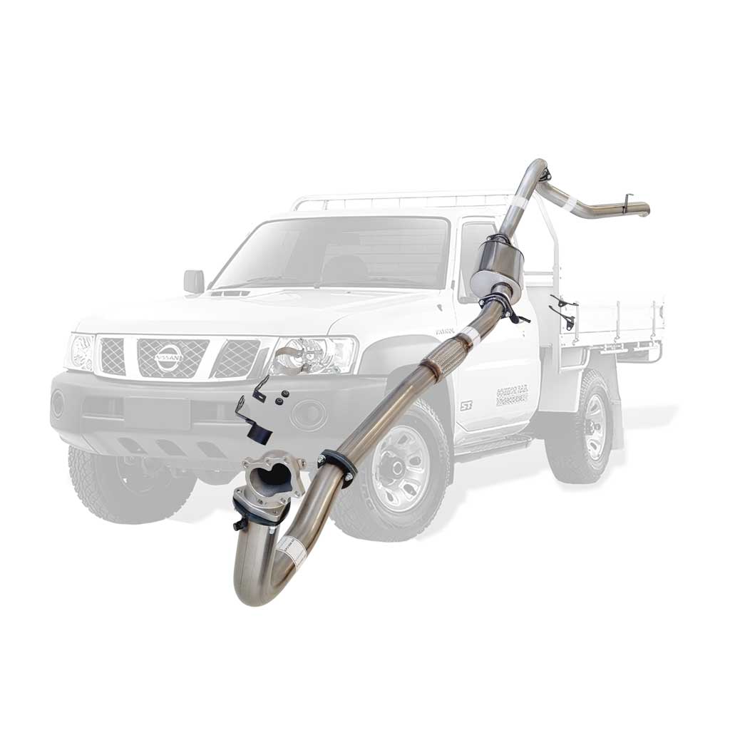 Nissan Patrol Y61 GU 4.2L TD42 Ute 3 Inch Turbo Back Exhaust Cast Dump 1996 - 2006 (Does not suit Coil Tower Braces)