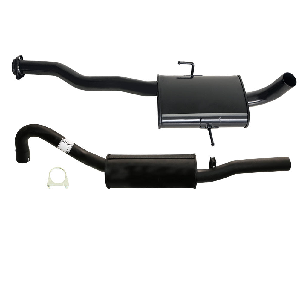 HOLDEN COMMODORE VS V6 SEDAN 2 1/2" CATBACK KIT INC 2 X EVERFLO MUFFLERS
